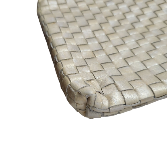 Carlos Falchi Gold Metallic Crossbody Bag - Picture 6 of 8